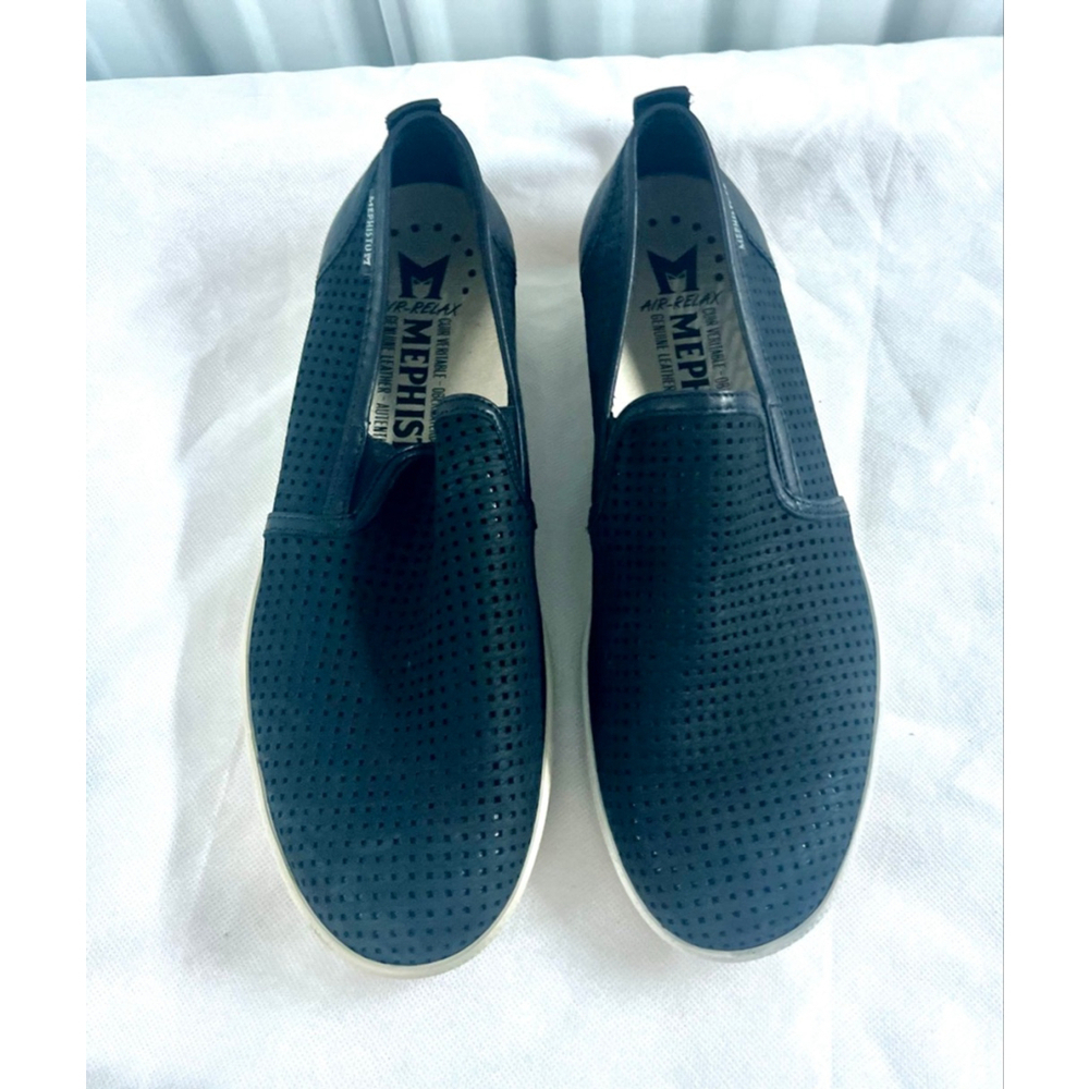 Mephisto Men’s Tiago Black Slip On Shoes Size 8